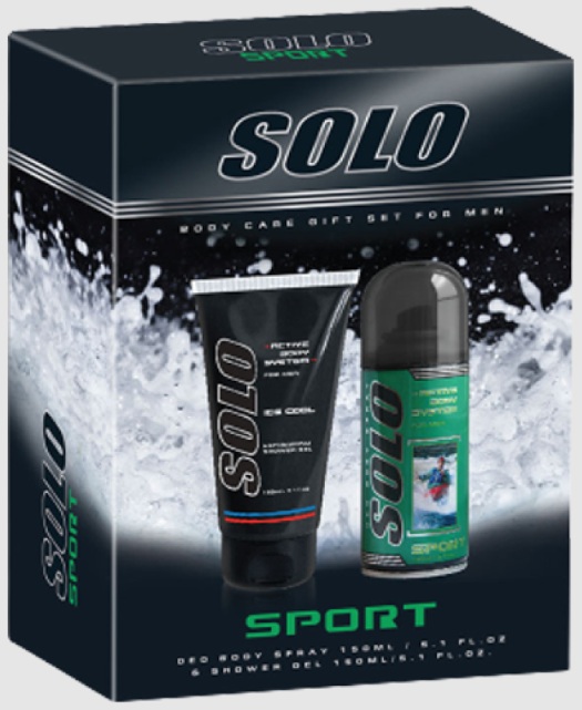 SOLO MEN SPORT DEO SPRAY+GEL DUS SET CADOU