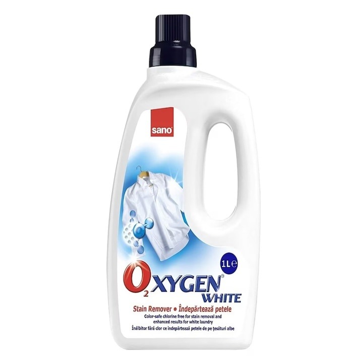 Solutie indepartare pete 1 l Sano Oxygen Gel White