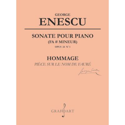 Sonate pour piano. Opus 24, numarul 1 - George Enescu