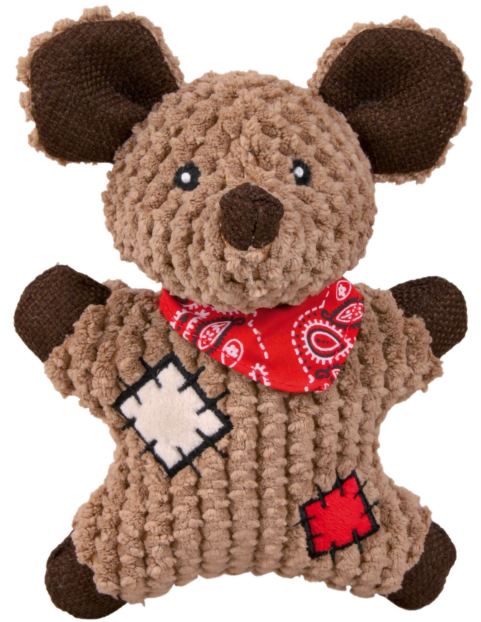 Jucarie Pentru Caini, Soarece Cu Petice, Plus, Cu Sunet, 19 cm, 36030