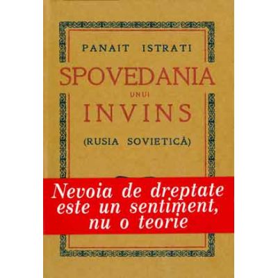 Spovedania unui invins - Panait Istrati