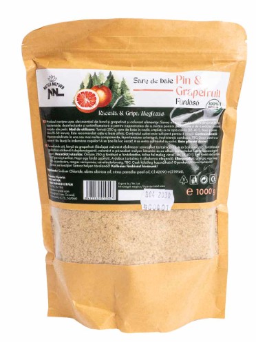 Sare de baie, punga de 1kg, aroma pin & grapefruit, Z-TOOLS