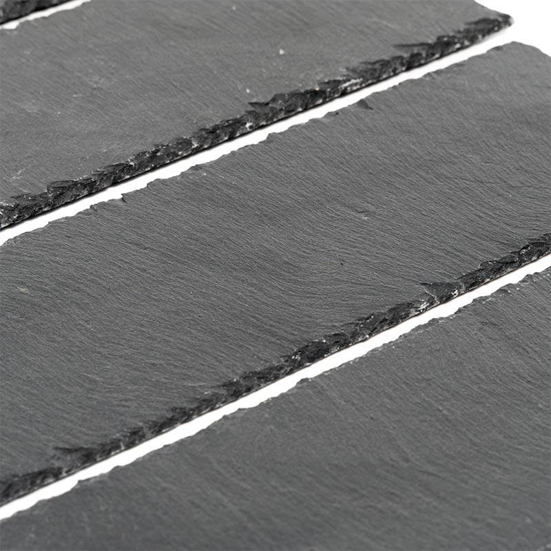 Set 4 platouri rectangulare, din ardezie, dimensiuni 295x100mm