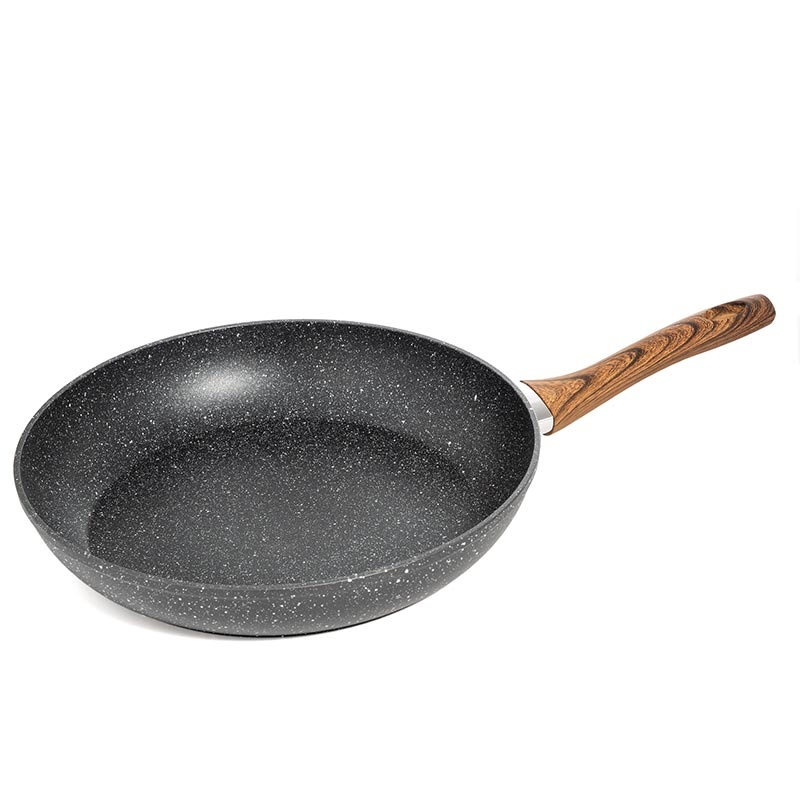 Tigaie, gama Black Stone, din piatra neagra, poate fi folosita pe plita cu inductie, diametru 320mm