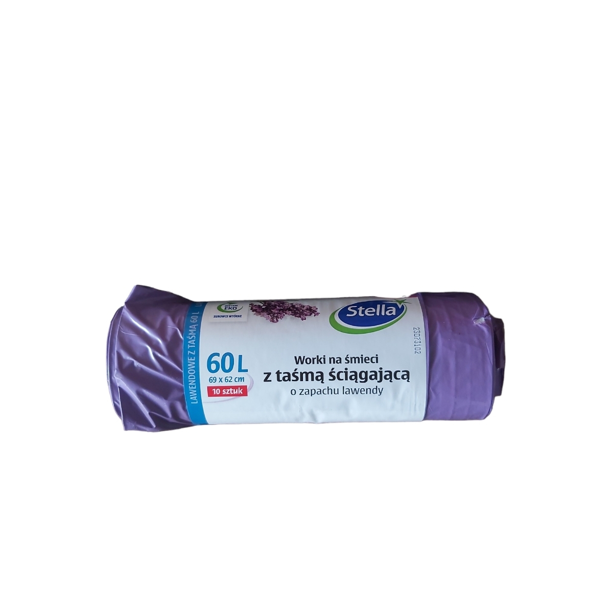 STELLA SACI MENAJ PARFUMATI CU MANERE LAVANDA 60L 10BUC/ROLA