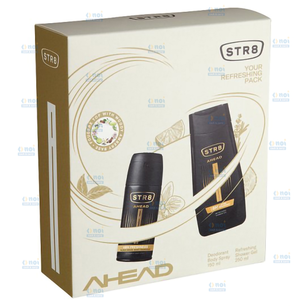 STR8 AHEAD DEO SPRAY150+GEL DUS250 SET CADOU