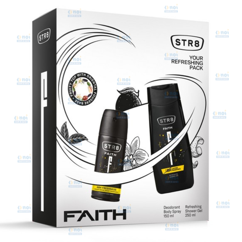 STR8 FAITH DEO SPRAY150+GEL DUS250 SET CADOU
