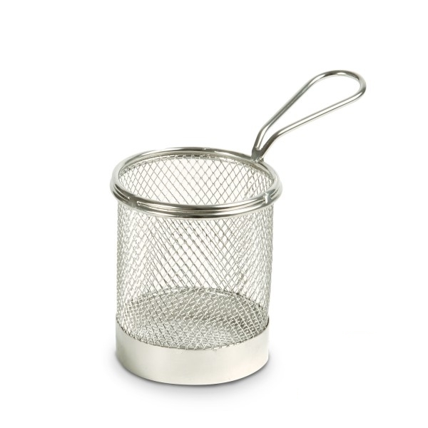 Mini cos rotund pentru servire, inox, diametru 80mm