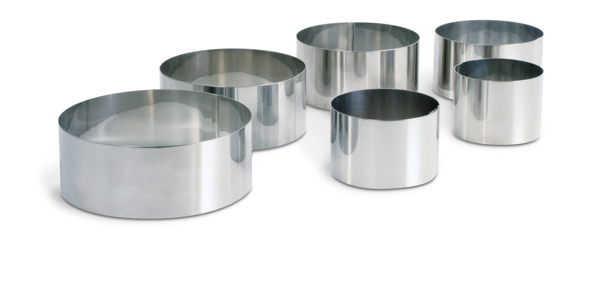 Inel rotund din inox, inaltime 90 mm, diametru 160 mm