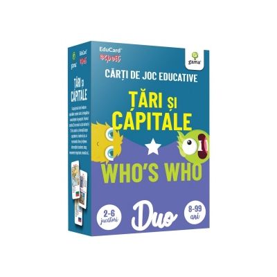 Tari si capitale • Who\'s who. Carti de joc educative