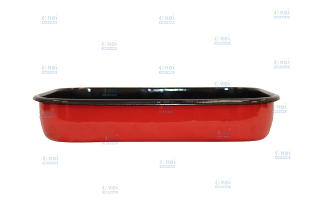 TAVA FRIPTURA FARA TORTI 36 CM EM. ROSU 141FRO/36