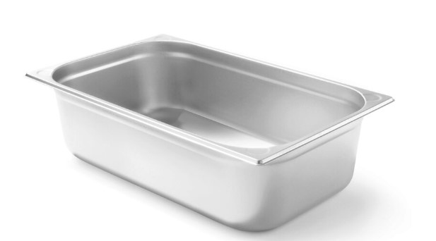 Tava Gastronorm GN 1/1, 530x325x(H)65 mm, 8.6 litri, inox, Hendi Kitchen Line