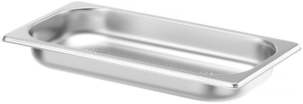 Tava Hendi perforata Gastronorm GN 1/3 40 mm 1.2 lt - gama Profi Line, otel inoxidabil