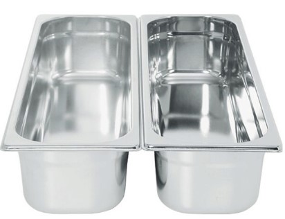 Tava Hendi Gastronorm GN 2/4 40 mm 2.5 lt - gama Profi Line, otel inoxidabil