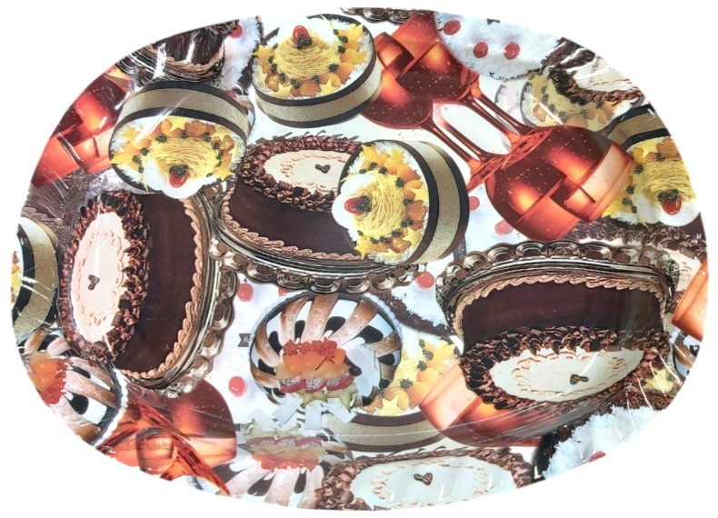 TAVA PLASTIC OVALA 29X23CM 2918