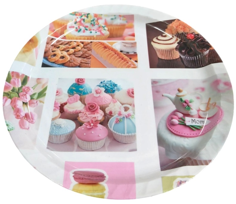 TAVA PLASTIC ROTUNDA DECOR SWEETS 31CM CM3232A