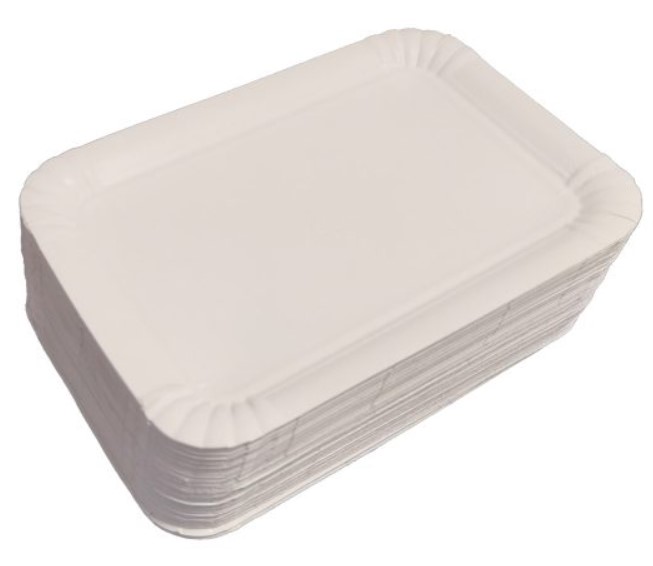 TAVITE CARTON T8 23X16CM ALBE 100BUC/SET