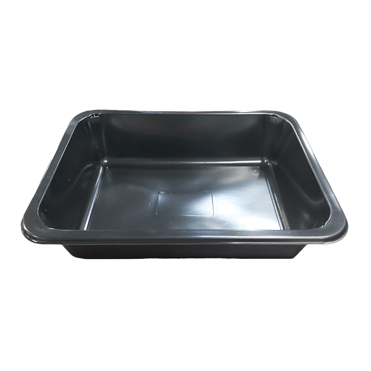 TAVITE NEGRE PP 1 COMPARTIMENT 227X178X45MM 50BUC/SET