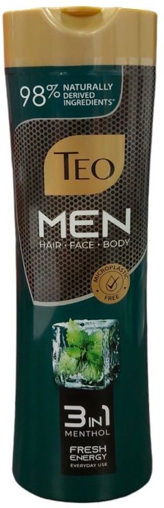 TEO MEN SAMPON 3IN1 350ML MENTHOL FRESH ENERGY