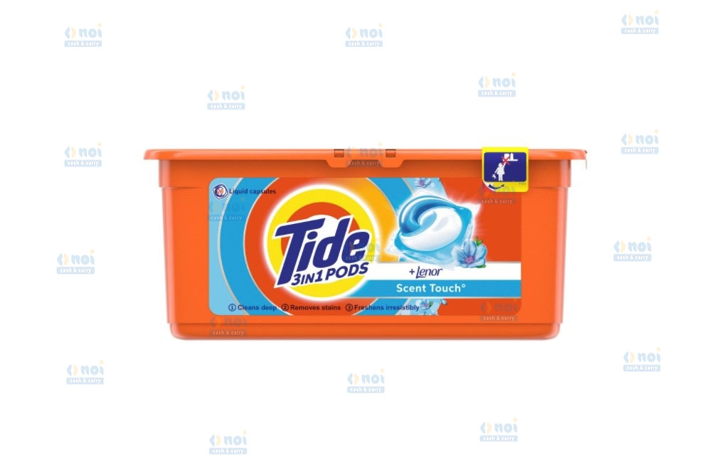 TIDE 3IN1 PODS DETERGENT CAPSULE 26BUC LENOR TOUCH