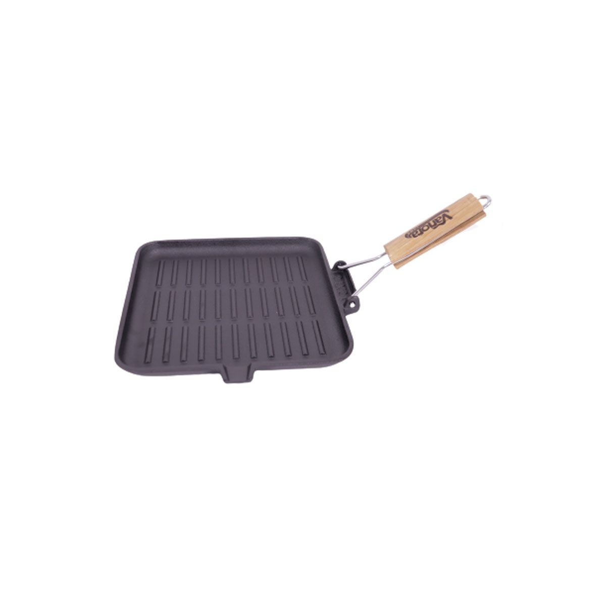 TIGAIE GRILL FONTA CU MANER LEMN 23CM X 2 CM VN-HYCC-61