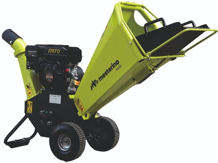 Tocator de crengi si resturi vegetale, MESTERINO MT-65H, motor pe benzina RATO in 4 timpi, 212 cc, 7 CP, diametru maxim de taiere 100 mm