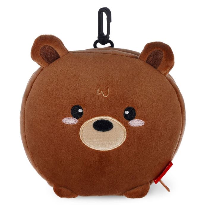 Perna de voiaj cu masca pentru somn, My travel buddy, Ursulet, Legami