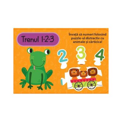 Trenul 1-2-3. Carte cu puzzle - Louise Buckens