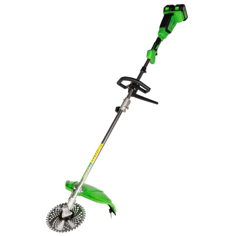 Motocoasa (Trimmer) electrica Micul Fermier 2x20V, 2 acumulatori 4Ah, maner simplu, motor fara perii
