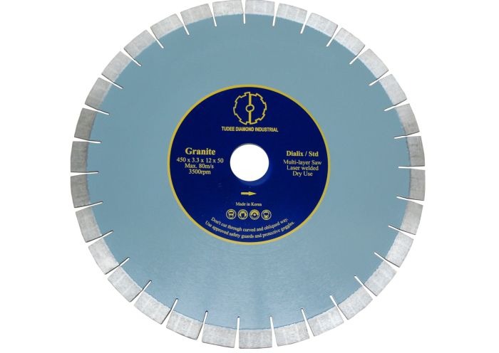 Tudee Disc diamantat debitare granit, standard, 450x50x12x3.3mm, reductie