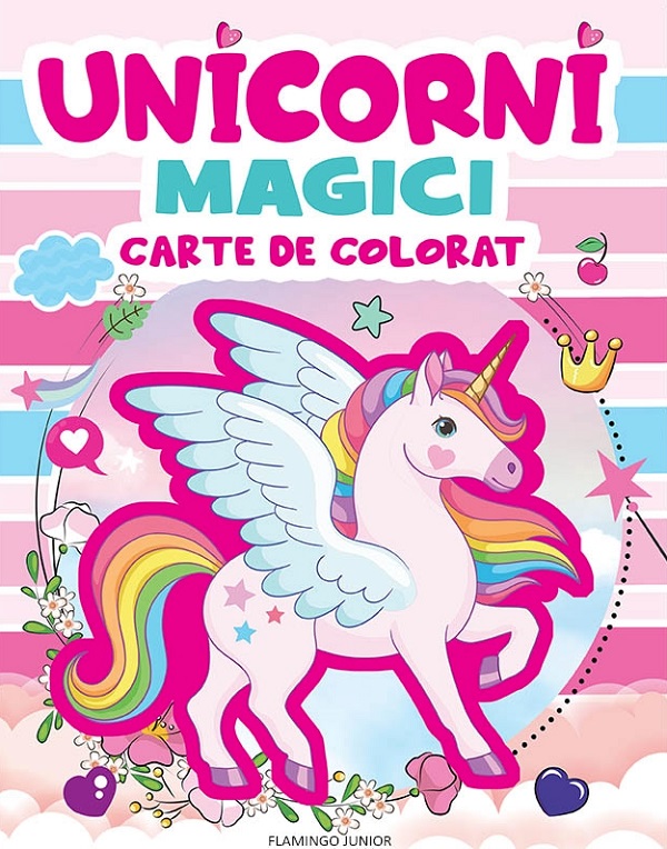 Unicorni magici. Carte de colorat