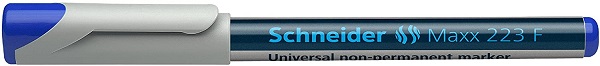 Universal non-permanent marker SCHNEIDER Maxx 223 F, varf 0.7mm - albastru