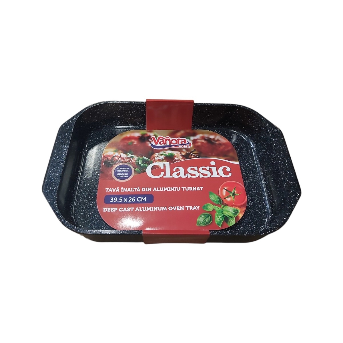 VANOR HOME CLASIC TAVA INALTA ALUMINIU 39.5X26CM VN-ME-39CL