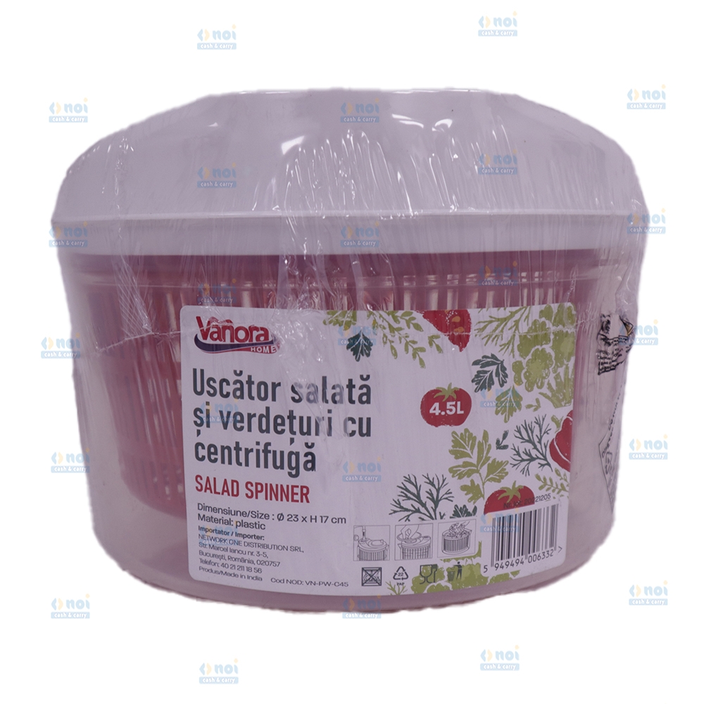 VANORA USCATOR SALATA SI VERDETURI VN-PW-C45 4.5L