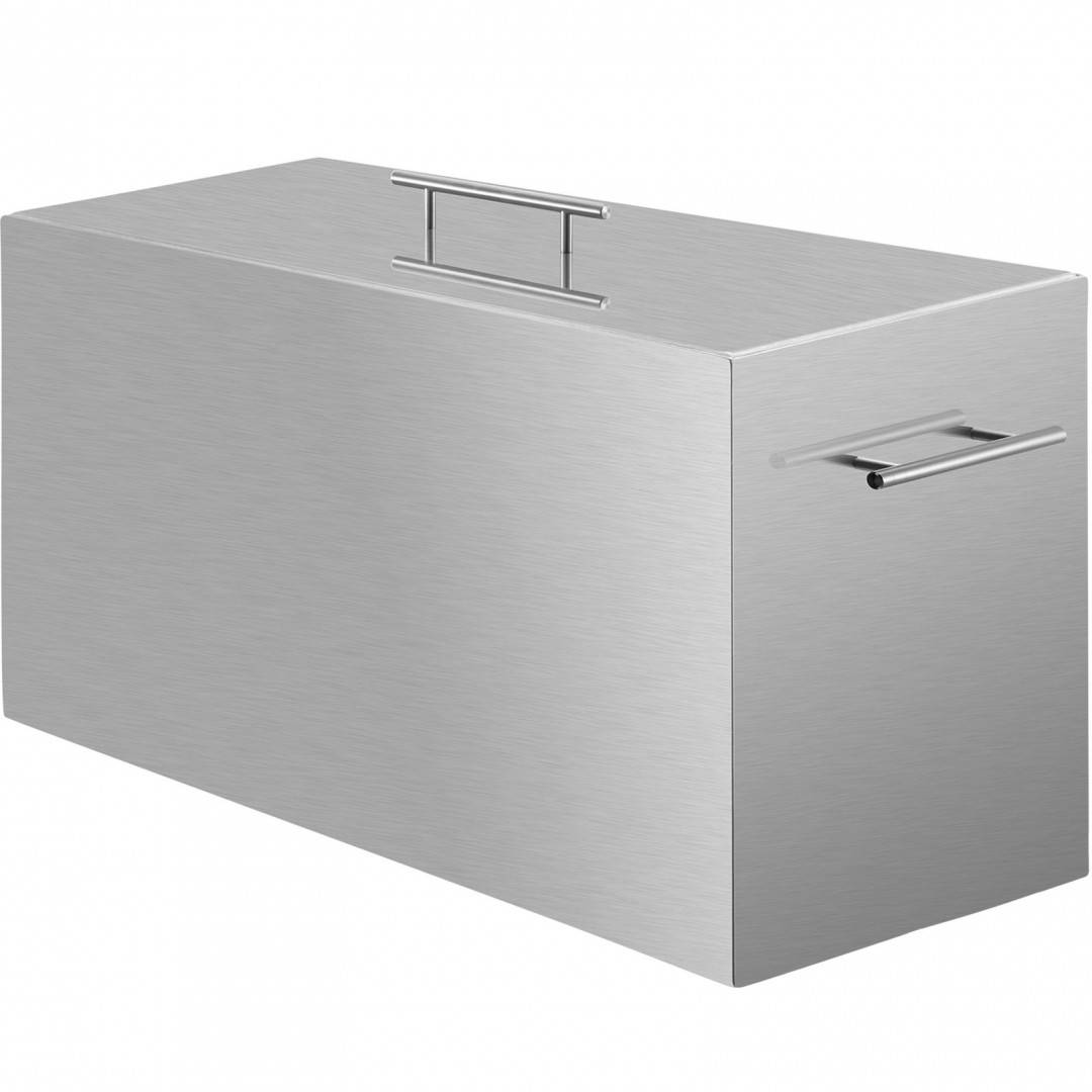 Vas pentru sterilizare conserve, 520.7 x 292.1 x 330.2 mm, 2 x niveluri, Inox alimentar, Capac