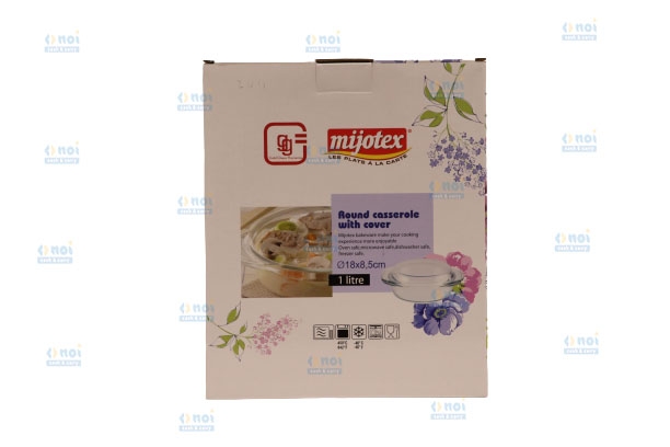VAS YENA MIJOTEX 1 L ROTUND CU CAPAC 2PCS