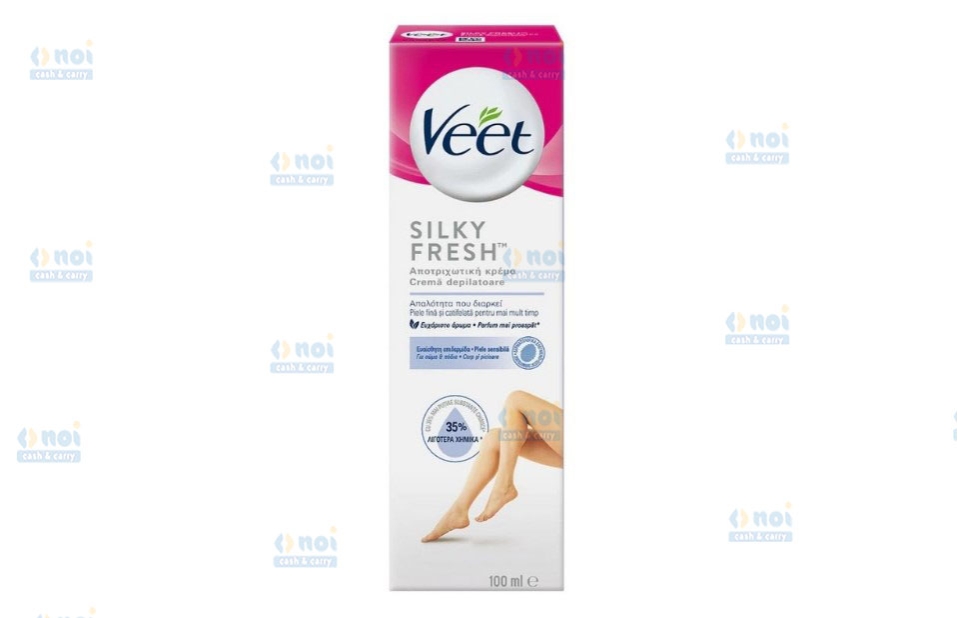 VEET CREMA DEPILATOARE SILKY&FRESH PIELE USCATA ALOE 100ML
