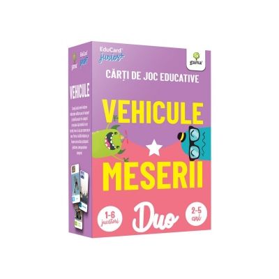 Vehicule • Meserii. Carti de joc educative