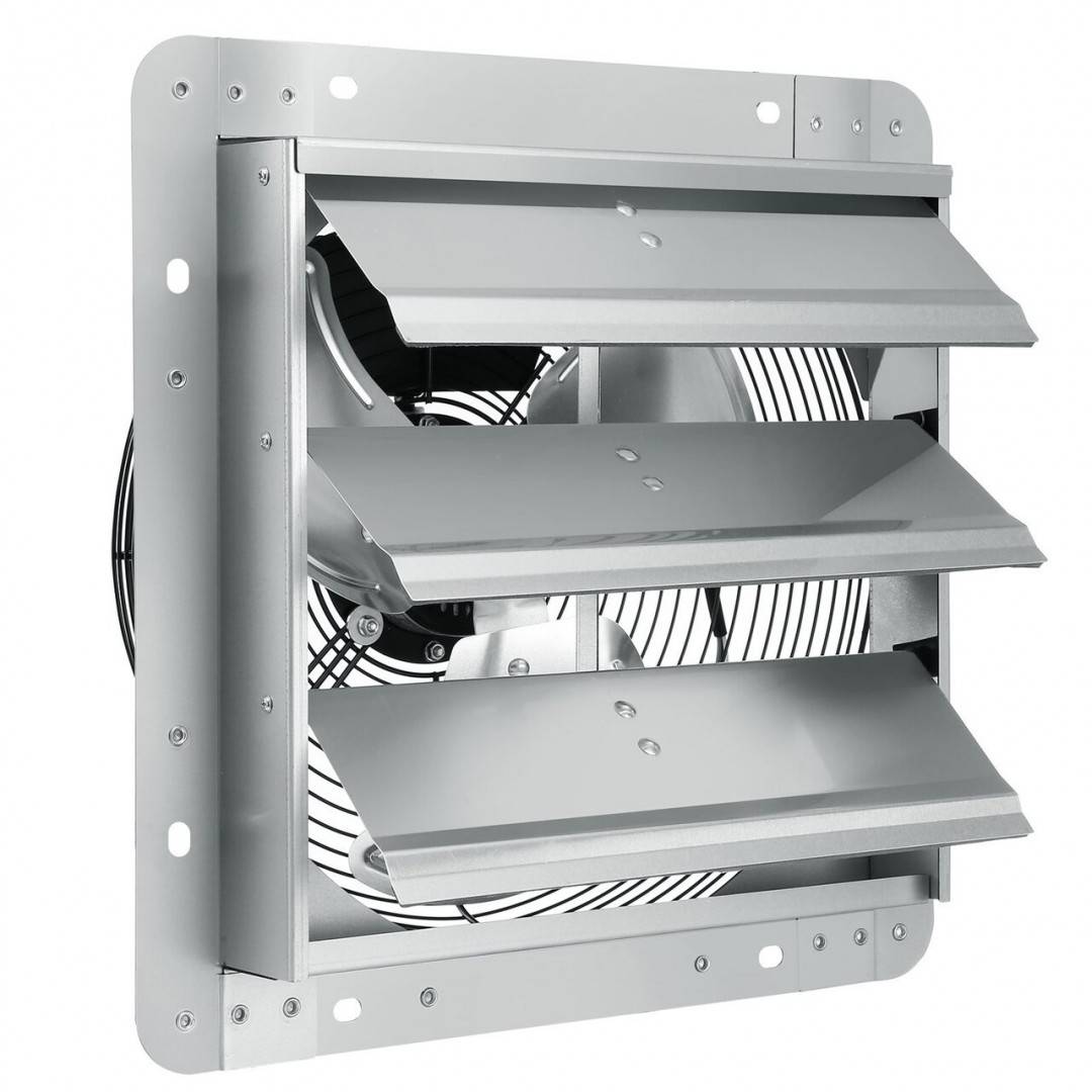 Ventilator evacuare pentru spatii comerciale, sere, depozite, Metal, 105 W, 2500 m³/h, diametru 406 mm