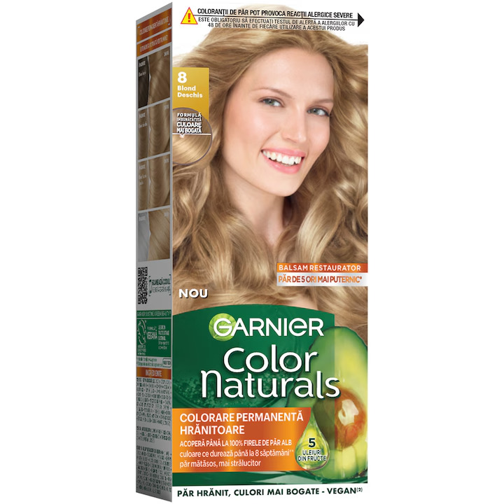 GARNIER COLOR NATURALS VOPSEA DE PAR 8 BLOND DESCHIS