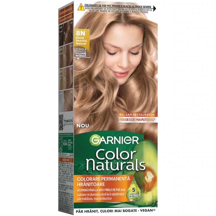 GARNIER COLOR NATURALS VOPSEA DE PAR 8N BLOND DESCHIS NATURAL