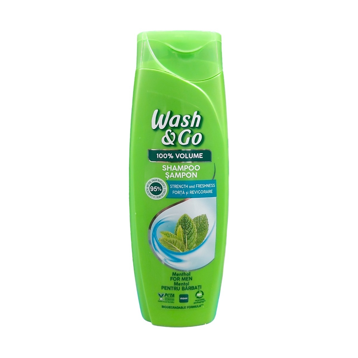 WASH&GO MEN SAMPON MENTOL 360ML