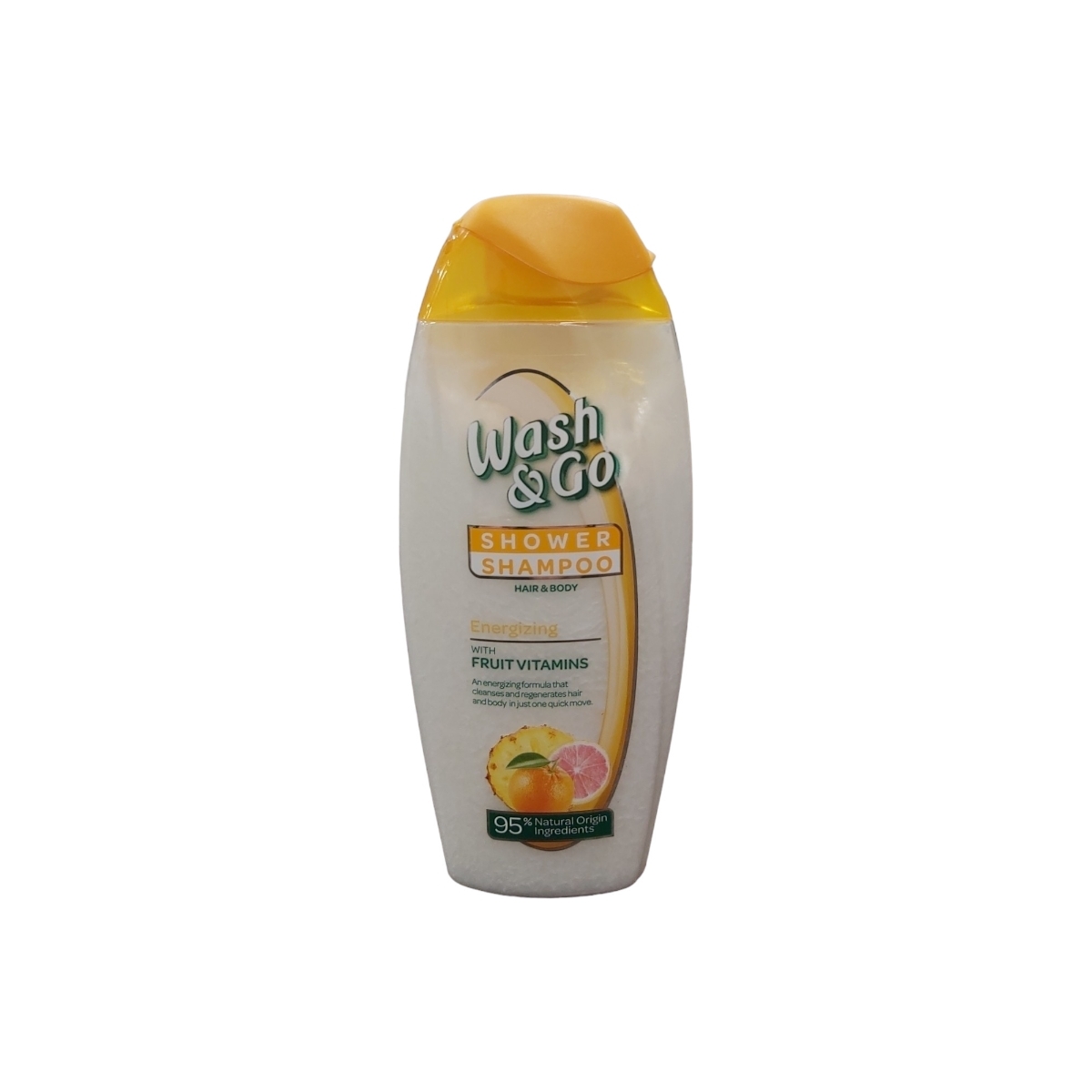 WASH&GO SAMPON&GEL DE DUS ENERGIZING WITH FRUIT VITAMINS 250ML