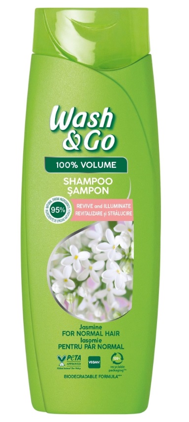 Wash&Go Sampon Cu Extract De Iasomie Pentru Par Normal 180Ml