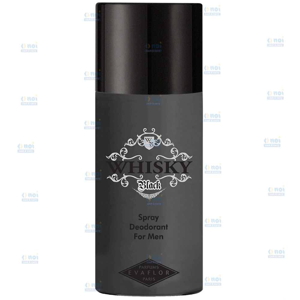 WHISKY MEN DEO SPRAY BLACK 150ML