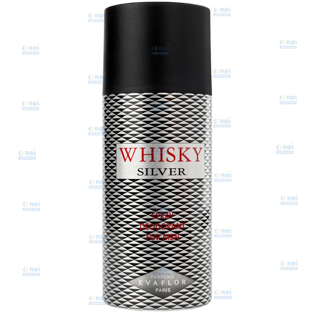 WHISKY MEN DEO SPRAY SILVER 150ML