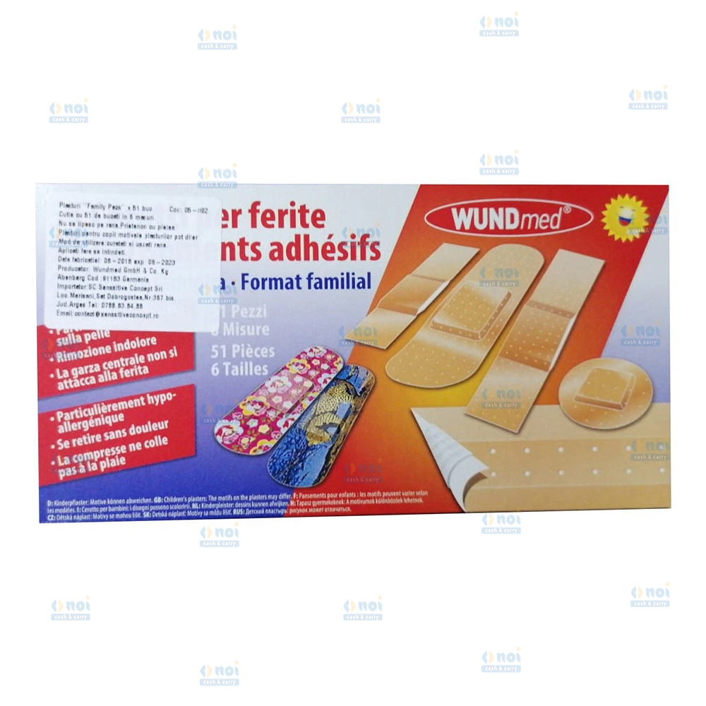WUNDMED FAMILY PLASTURI 51BUC