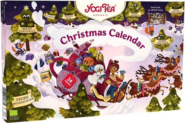 Calendar de Craciun cu 24 plicuri de ceai bio, Yogi Tea