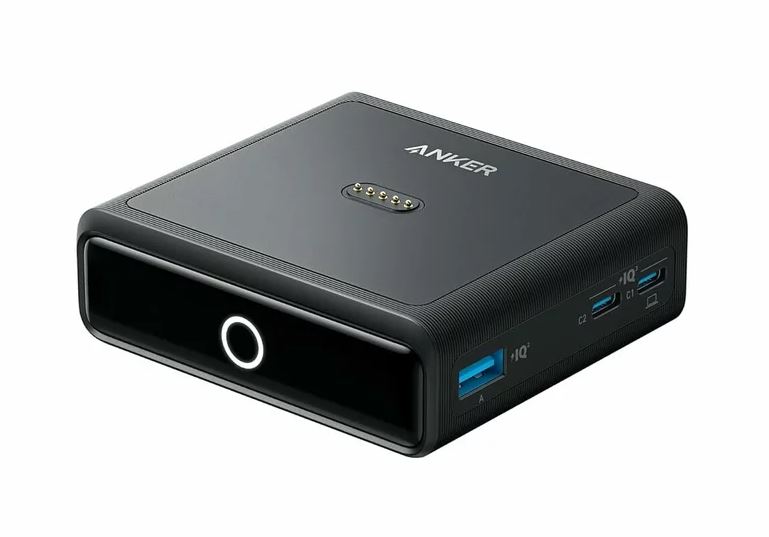 Baza de incarcare Anker, pentru baterii externe Anker Prime, 100W, 4 porturi, GaN, Negru