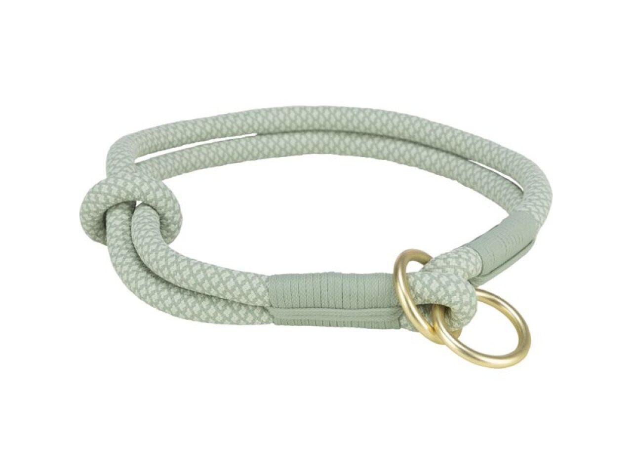 Trixie Zgarda Coarda Soft, Strangulanta, M: 45 cm / 10 mm, Verde Salvie/Menta, 1984616